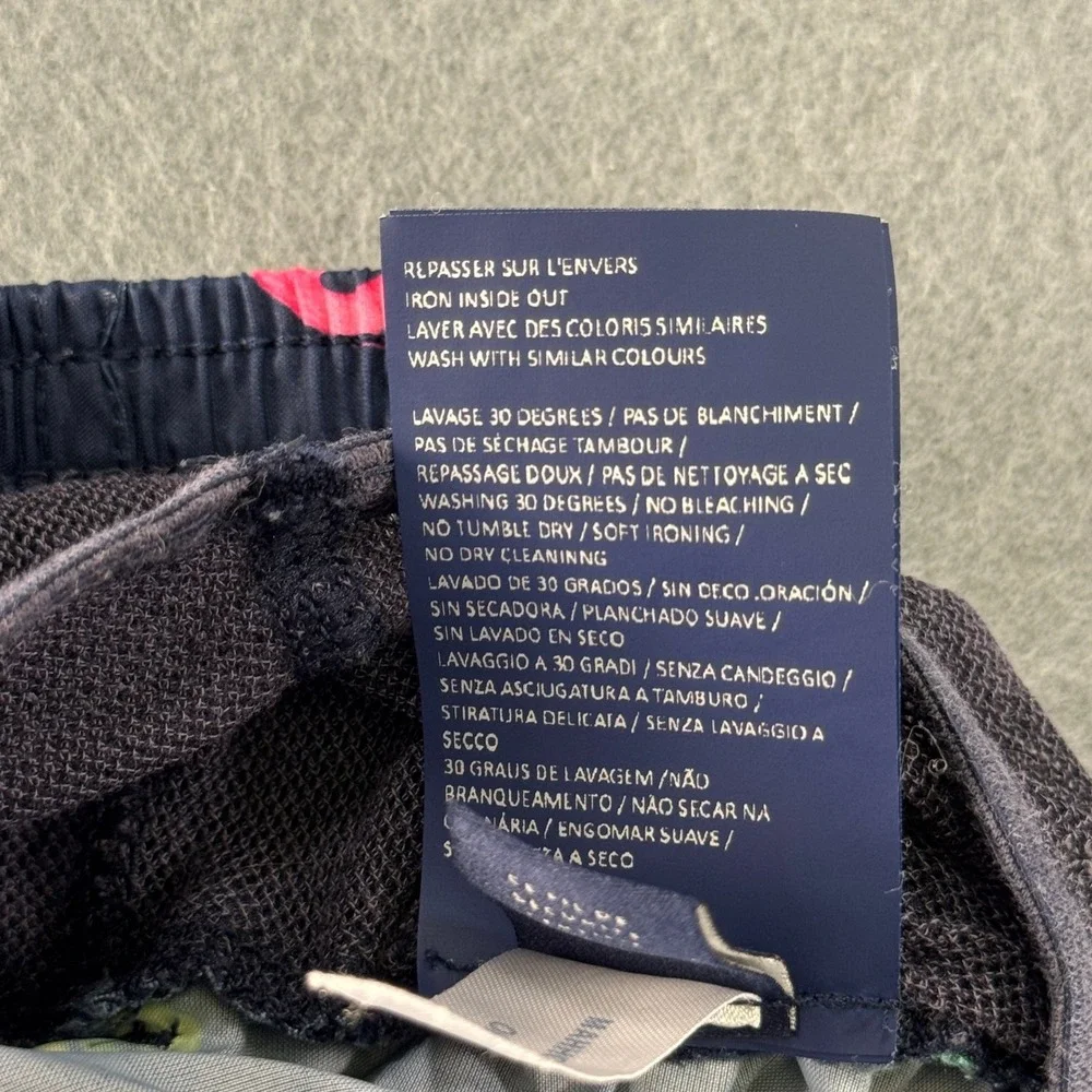 Vilebrequin Moorea Mens Swim Trunks Navy Blue Multi Color Sea Turtle Size Small